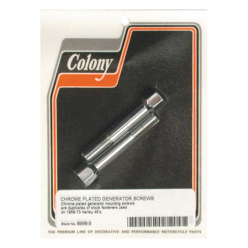 COLONY GENERATOR MOUNT KIT, OEM STYLE CHROME, 5/16-24 THREADED 989223