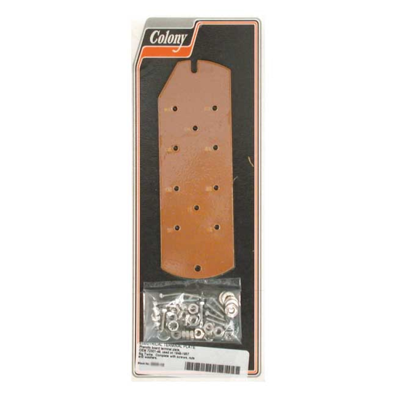 COLONY, ELECTRICAL TERMINAL PLATE QUALITY REPRODUCTION OF THE ORIGINAL 989644
