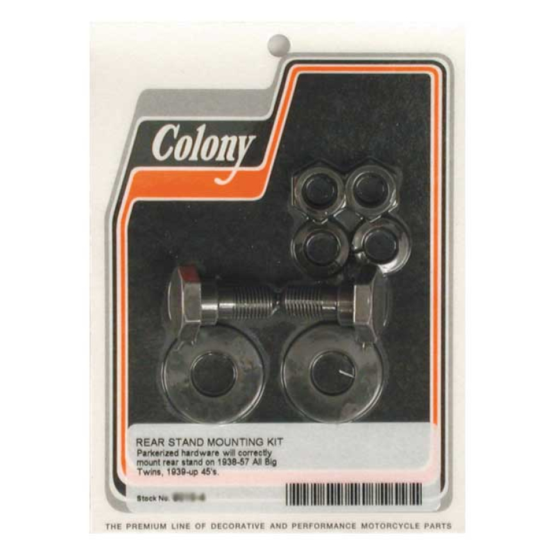 COLONY, REAR STAND MOUNT KIT. BLACK BLACK PARKERIZED FINISH. ACCURATE 989968