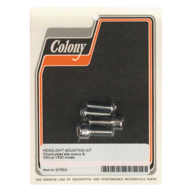 COLONY HEADLAMP MOUNT KIT CHROME ALLEN 990261