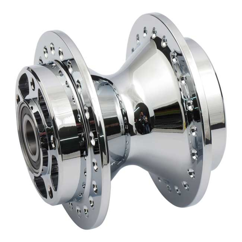 FRONT WHEEL HUB, CHROME 991254