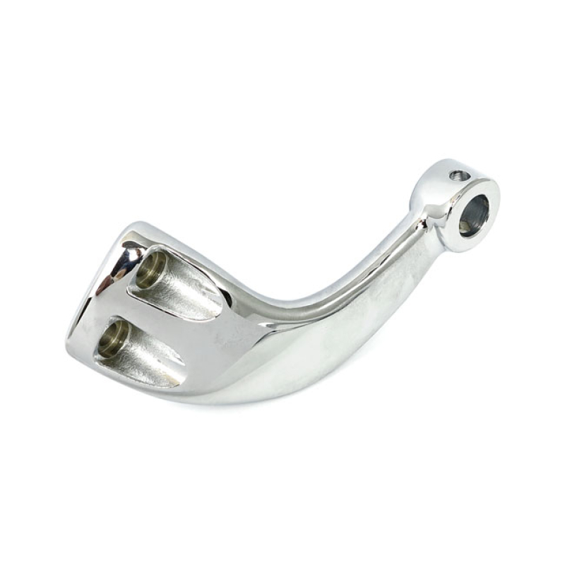 XL SPORTSTER RIDER FOOT PEG BRACKET, RIGHT. CHROME RIGHT SIDE CAST BRA 994801
