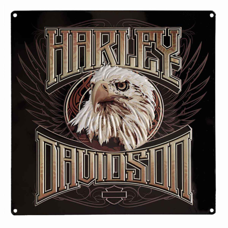 H-D EAGLE STARE TIN SIGN AR-2011891